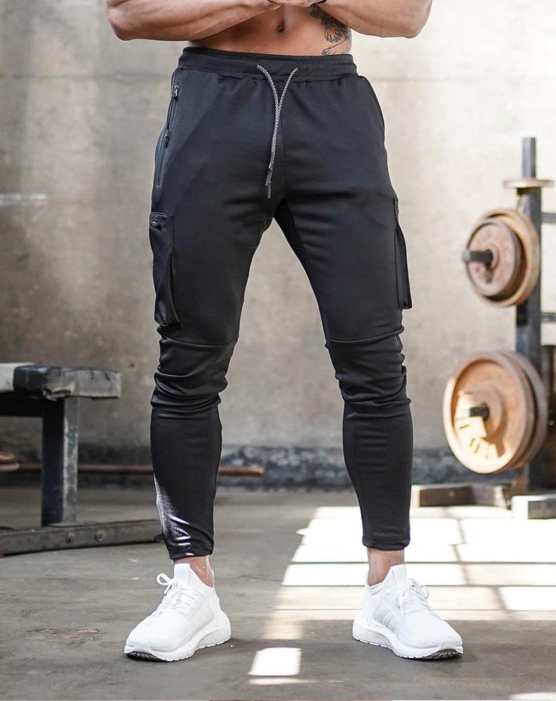 Cargo Joggers | Slim Fit | Drawstring | Cuffed Joggers | Men's Track Pants-Chaps of London-Black-M-Chaps of London