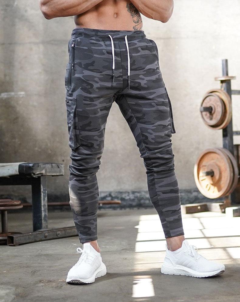 Cargo Joggers | Slim Fit | Drawstring | Cuffed Joggers | Men's Track Pants-Chaps of London-Camouflage Pattern-M-Chaps of London