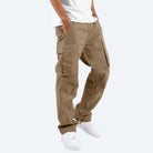 Cargo Pants - Casual - Loose Fit - Straight Leg Cargos - Men's Trousers-Men Summer Pants-Chaps of London-Khaki-S-Chaps of London