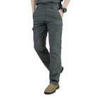 Cargo Pants | Elastic Waist | Straight Leg | Tactical Pants | Men's Pants-Men Pants-Chaps of London-Gray-M-Chaps of London