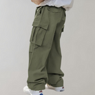 Cargo Pants | Loose Fit | Wide Leg | Baggy Pants | Men's Pants -Fashion Men Pants Cargo All-year-Chaps of London-Army Green-S-Chaps of London