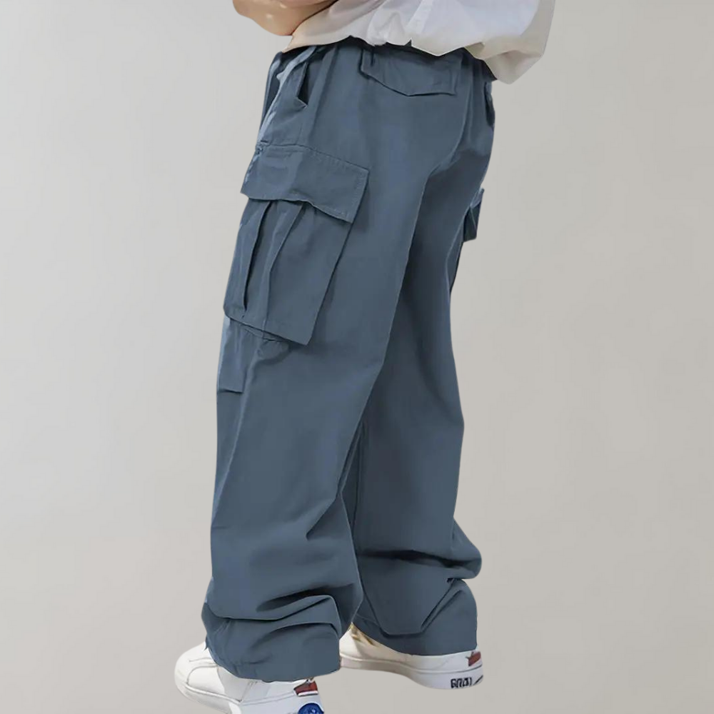 Cargo Pants | Loose Fit | Wide Leg | Baggy Pants | Men's Pants -Fashion Men Pants Cargo All-year-Chaps of London-Blue-S-Chaps of London