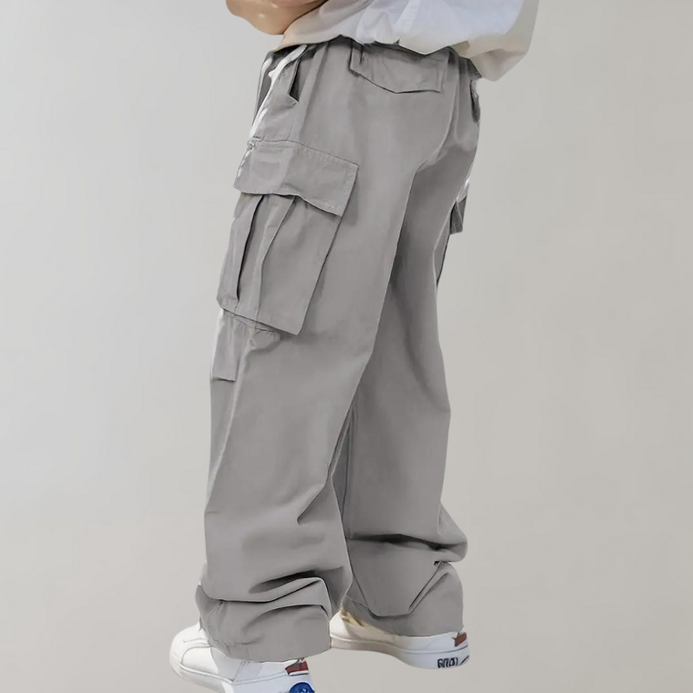 Cargo Pants | Loose Fit | Wide Leg | Baggy Pants | Men's Pants -Fashion Men Pants Cargo All-year-Chaps of London-Light Gray-S-Chaps of London