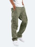 Cargo Pants - Men's Casual Baggy Loose Fit Cargo Trousers-Broek man-Chaps of London-Green-S-Chaps of London
