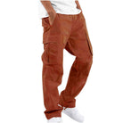 Cargo Pants - Men's Casual Baggy Loose Fit Cargo Trousers-Broek man-Chaps of London-Orange-S-Chaps of London