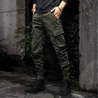 Cargo Pants - Pockets - Drawstring - Cargo joggers - Men's pants-Cargo pants-Chaps of London-Green-M-Chaps of London