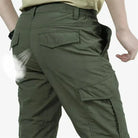 Cargo Pants | Pockets | Straight Leg | Leisure Pants | Men's Trousers-Chaps of London-Army Green-S-Chaps of London