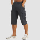 Cargo Pants - Quick Dry - Capri Pants - Cargo Shorts - Men's Pants-Chaps of London-Dark Gray-30-Chaps of London