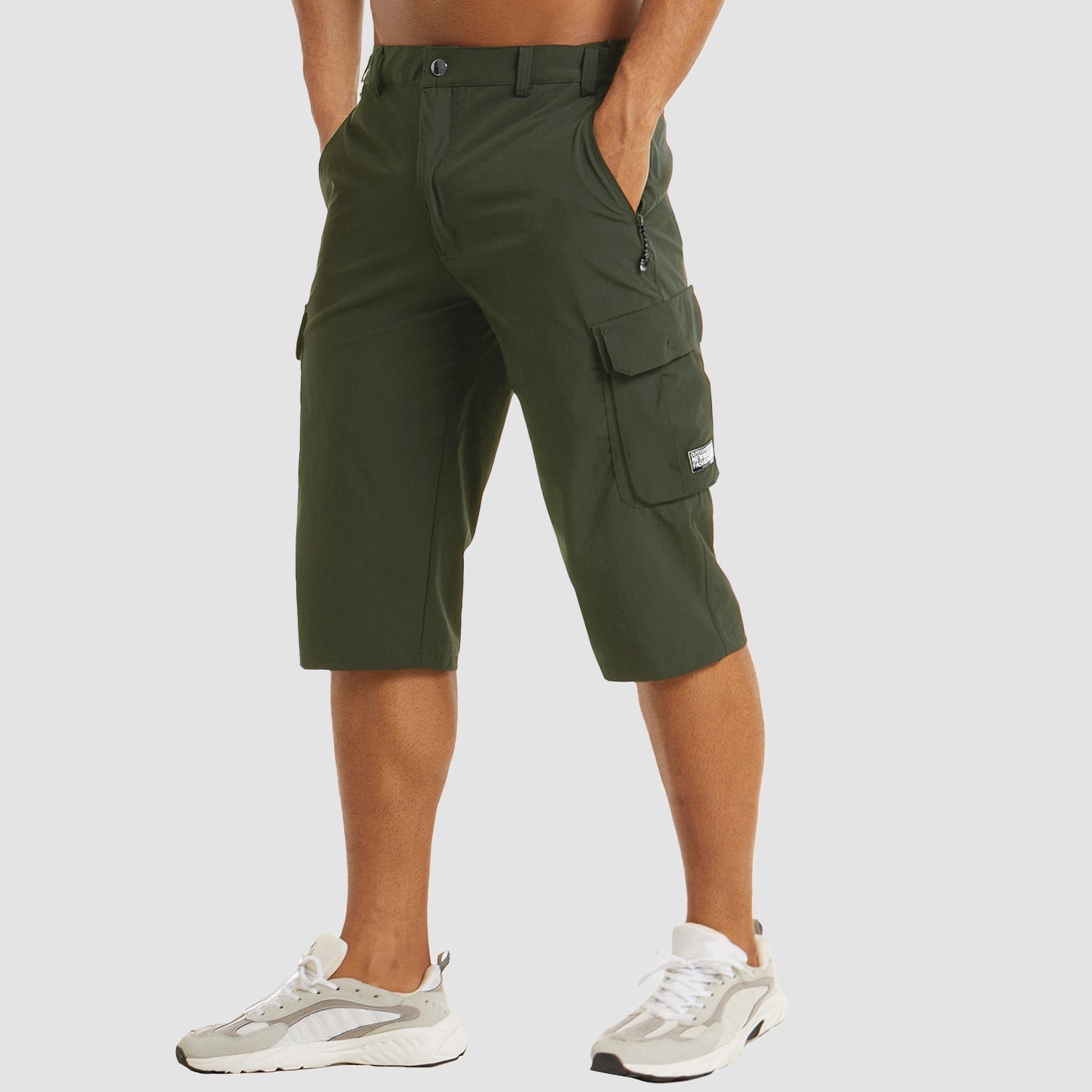 Cargo Pants - Quick Dry - Capri Pants - Cargo Shorts - Men's Pants-Chaps of London-Dark Green-30-Chaps of London