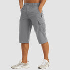 Cargo Pants - Quick Dry - Capri Pants - Cargo Shorts - Men's Pants-Chaps of London-Light Gray-30-Chaps of London