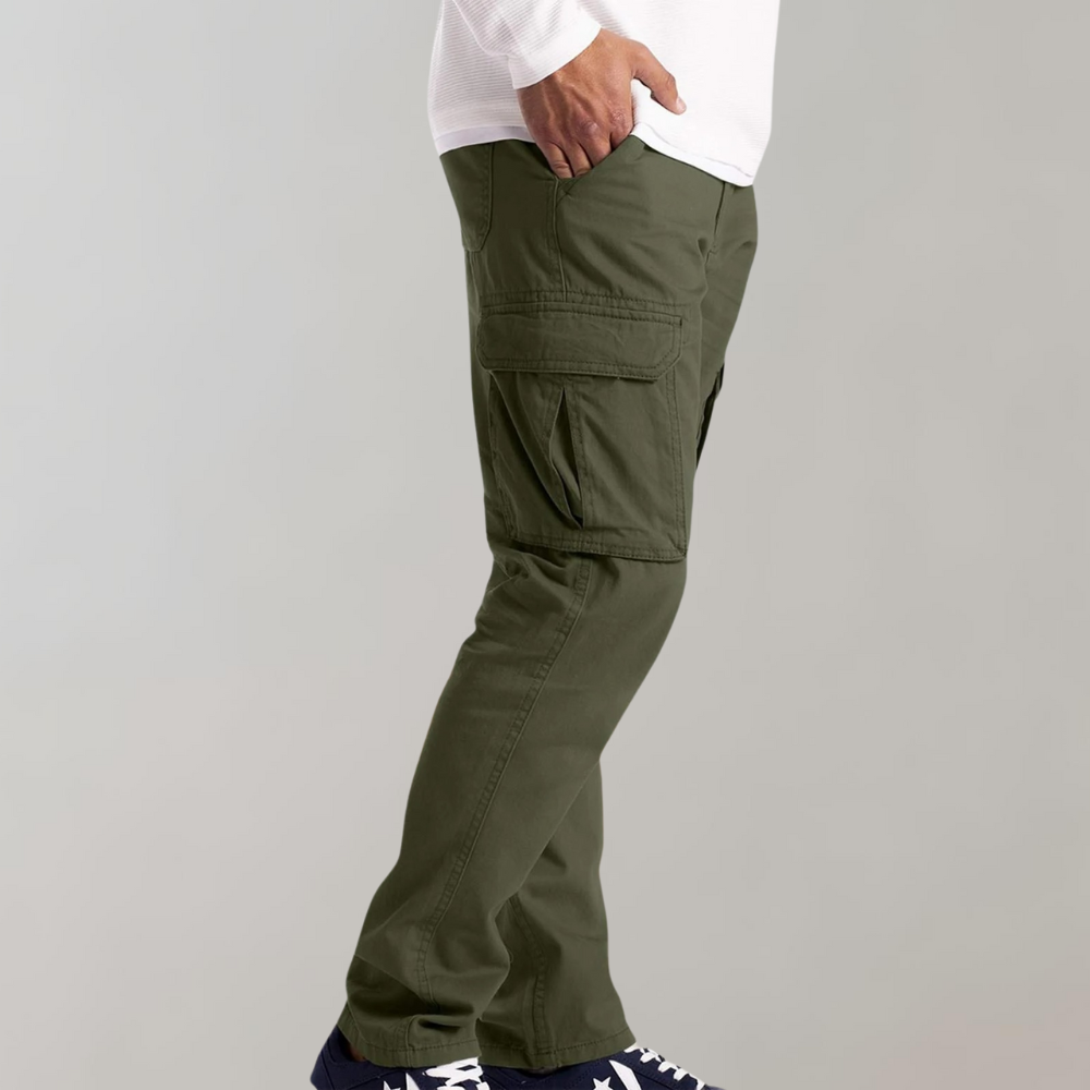 Cargo Pants | Straight Leg | Pockets | Leisure Pants | Men's Trousers -Chaps of London-Chaps of London
