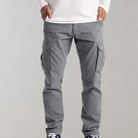 Cargo Pants | Straight Leg | Pockets | Leisure Pants | Men's Trousers -Chaps of London-Light Gray-S-Chaps of London