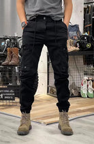 Cargo Pants | Tactical | Pockets | Cargo Joggers | Men's Cargo Trousers-Men Pants-Chaps of London-Black-XS-Chaps of London
