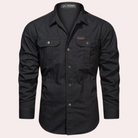 Cargo Shirt - Casual - Button-Up - Long Sleeve Shirt - Men's Shirt-Fashion Men Shirt Utility All-year-Chaps of London-Chaps of London