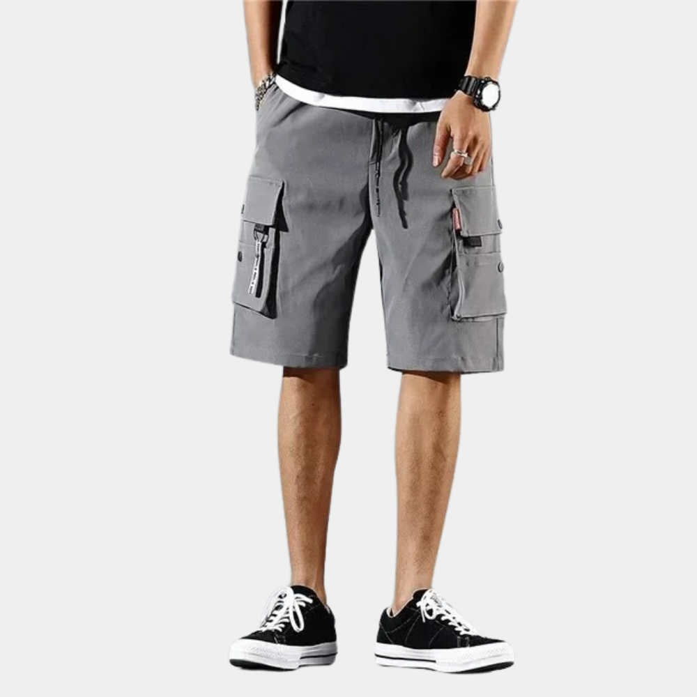 Cargo Shorts - Drawstring - Loose Fit - Men's Shorts-Chaps of London-Chaps of London