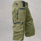 Cargo Shorts | Leisure | Pockets | Long Shorts | Men's Capri Pants-Men's Capri Pants-Chaps of London-Green-M-Chaps of London