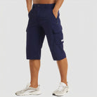 Cargo Shorts - Quick Dry - Tactical - Long Shorts - Men's Capri Shorts-Chaps of London-Dark Blue-S-Chaps of London