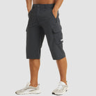 Cargo Shorts - Quick Dry - Tactical - Long Shorts - Men's Capri Shorts-Chaps of London-Dark Grey-S-Chaps of London