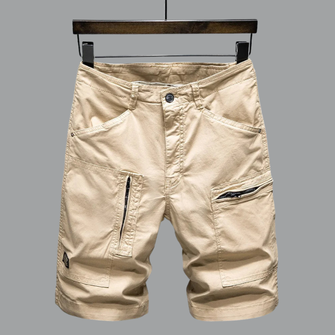 Cargo Shorts | Stretch | Loose Fit | Long Shorts | Shorts for Men-Cargo Shorts-Chaps of London-Chaps of London