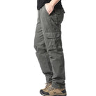 Cargo Trousers - Straight Leg - Pockets - Cargo Pants - Men's Trousers-Men's Cargo Pants-Chaps of London-Army Green-M-Chaps of London