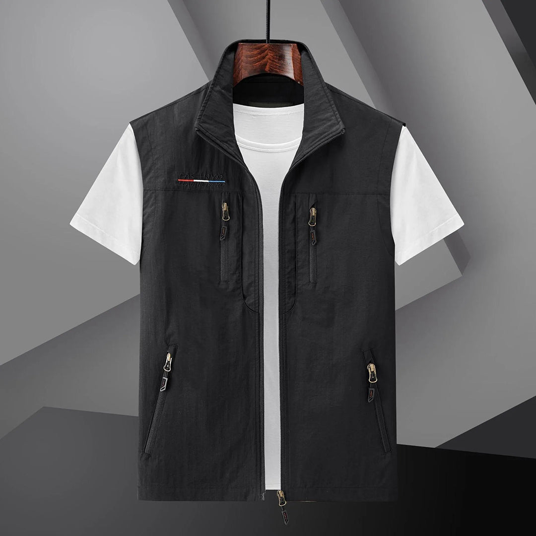 Cargo Vest - Men's Outdoor Tactical Vest Bodywarmer for Summer-Chaps of London-Black-M-Chaps of London