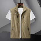 Cargo Vest - Men's Outdoor Tactical Vest Bodywarmer for Summer-Chaps of London-Khaki-M-Chaps of London