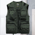Cargo Vest - Tactical - Zip-Up - Work Vest - Mens Gilet-Men's Cargo Vest-Chaps of London-Army Green-S-Chaps of London