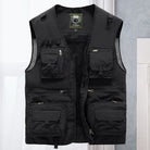 Cargo Vest - Tactical - Zip-Up - Work Vest - Mens Gilet-Men's Cargo Vest-Chaps of London-Black-S-Chaps of London