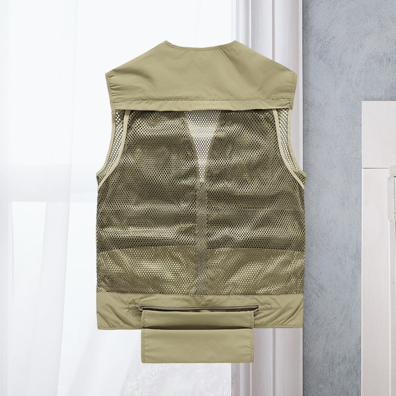 Cargo Vest - Tactical - Zip-Up - Work Vest - Mens Gilet-Men's Cargo Vest-Chaps of London-Chaps of London