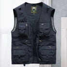 Cargo Vest - Tactical - Zip-Up - Work Vest - Mens Gilet-Men's Cargo Vest-Chaps of London-Dark Blue-S-Chaps of London