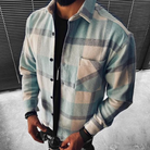 Checkered Shirt - Buttoned - Chest Pocket - Overshirt - Men's Shirt Jacket-T-shirts-Chaps of London-Chaps of London