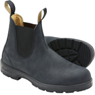 Chelsea Boots - Men's Black Ankle Leather Dealer Boots-Chelsea boots-Chaps of London-Chaps of London