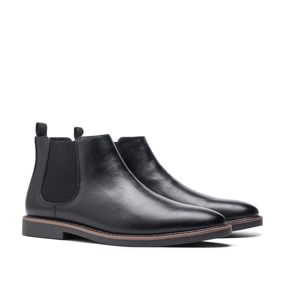 Chelsea Boots | Slip-On | Ankle | Leather Boots | Men's Boots-Chaps of London-Black-40-Chaps of London