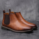 Chelsea Boots | Slip-On | Ankle | Leather Boots | Men's Boots-Chaps of London-Brown-40-Chaps of London