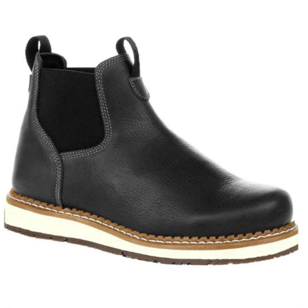 Chelsea Boots | Wedge | Slip-On | Ankle Boots | Men's Boots-Chaps of London-Black-39-Chaps of London