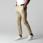 Chino Pants | Elastic Waist | Stretchy | Skinny Chinos | Mens Chinos-Men's Chino Pants-Chaps of London-Beige-XS-Chaps of London