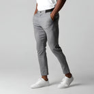 Chino Pants | Elastic Waist | Stretchy | Skinny Chinos | Mens Chinos-Men's Chino Pants-Chaps of London-Grey-XS-Chaps of London