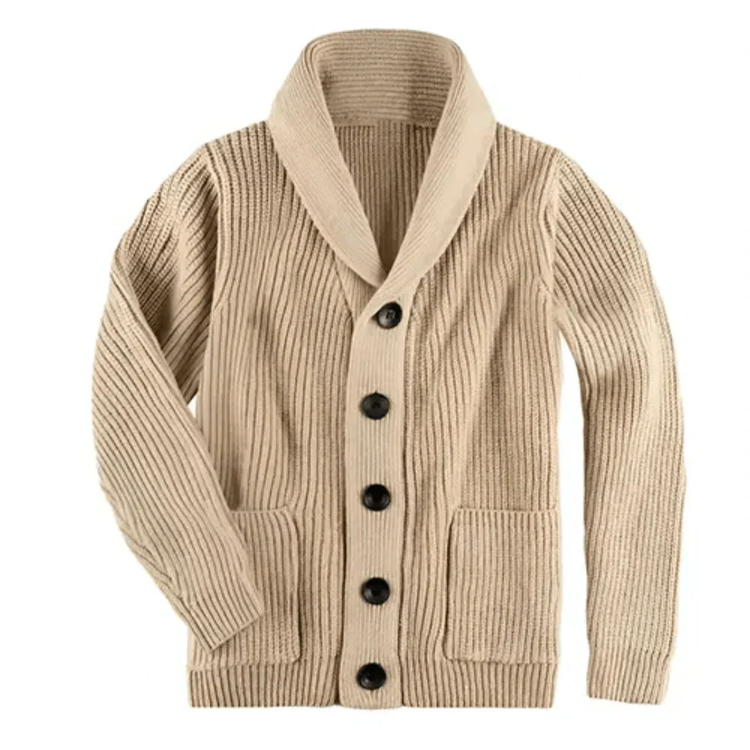 Chunky Cardigan - Warm - Button-Up - Knitted Cardigan - Men's Cardigan-Strickwaren-Chaps of London-Chaps of London