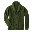 Chunky Cardigan - Warm - Button-Up - Knitted Cardigan - Men's Cardigan-Strickwaren-Chaps of London-Green-S-Chaps of London