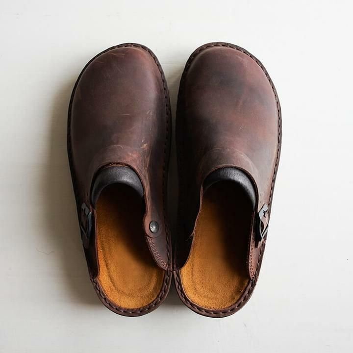 Clogs - Men's Orthopedic Platform Slip-On Mule Shoes-Sandalen man-Chaps of London-Dark Brown-38-Chaps of London