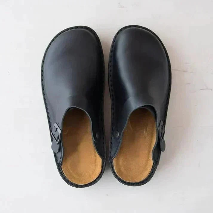 Clogs - Men's Retro Slip-On Mule Shoes Clogs-Chaps of London-Chaps of London