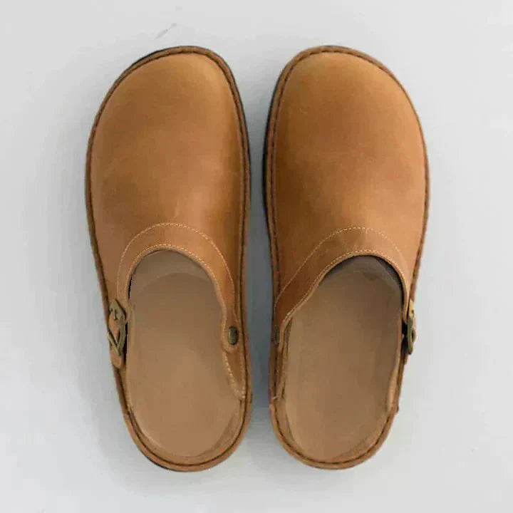 Clogs - Men's Retro Slip-On Mule Shoes Clogs-Chaps of London-Chaps of London