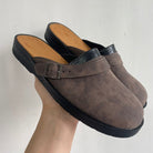 Clogs - Men's Retro Slip-On Mule Shoes Clogs-Chaps of London-Dark Brown-38-Chaps of London