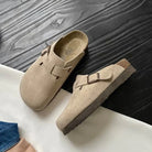 Clogs - Slip-On - Suede - Mule Shoes - Men's Shoes-Sandalen-Chaps of London-Beige Brown-36-Chaps of London