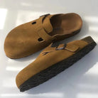 Clogs - Slip-On - Suede - Mule Shoes - Men's Shoes-Sandalen-Chaps of London-Brown-36-Chaps of London