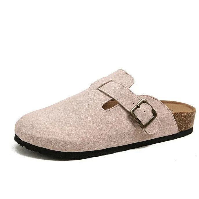 Clogs - Slip-On - Suede - Mule Shoes - Men's Shoes-Sandalen-Chaps of London-Pink Brown-36-Chaps of London
