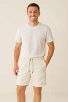 Cord Shorts - Elastic Waist - Loose Fit - Summer Shorts - Men's Corduroy Shorts-Shorts-Chaps of London-Chaps of London