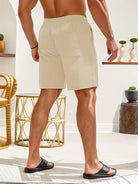 Cord Shorts - Men's Elastic Waist Corduroy Summer Shorts-Korte Broek Heren-Chaps of London-Chaps of London