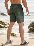 Cord Shorts - Men's Elastic Waist Corduroy Summer Shorts-Korte Broek Heren-Chaps of London-Chaps of London