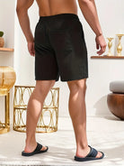 Cord Shorts - Men's Elastic Waist Corduroy Summer Shorts-Korte Broek Heren-Chaps of London-Chaps of London